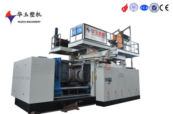 Machine de moulage à soufflage à double tambour en L 2 couches 220L pour résistance aux UV